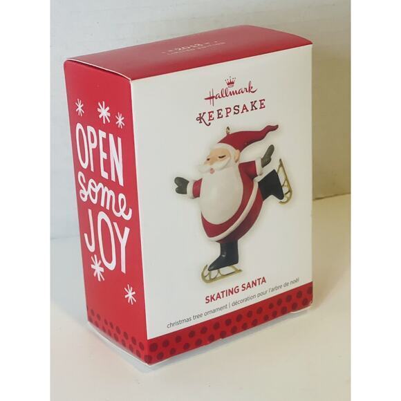 Hallmark Keepsake Ornament Skating Santa Limited Edition (2013) - Picture 1 of 5